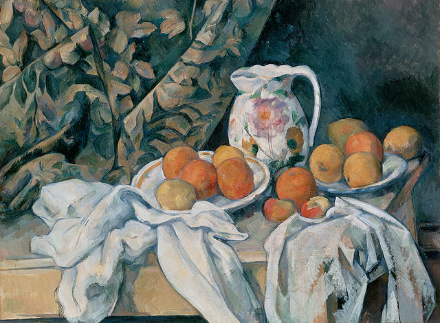 File:C&eacute;zanne, Paul - Still Life with a Curtain.jpg