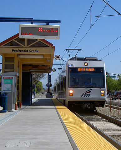 File:VTA light rail san jose penitencia creek station.jpg