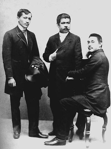 File:Filipino Ilustrados Jose Rizal Marcelo del Pilar Mariano Ponce.jpg