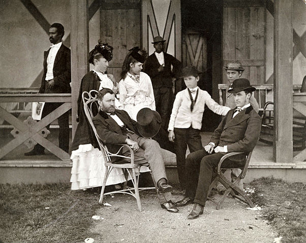 File:Ulysses Grant and Family at Long Branch, NJ by Pach Brothers, NY, 1870.jpg