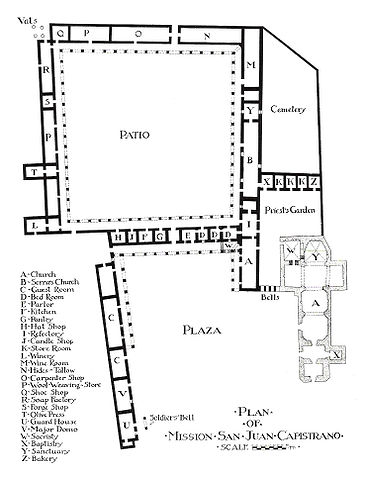 File:1916 Rexford Newcomb plan view -- Mission San Juan Capistrano.jpg