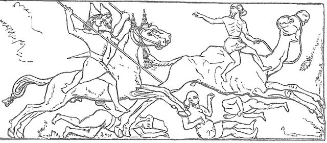 File:Assyrian horsemen arabs.png