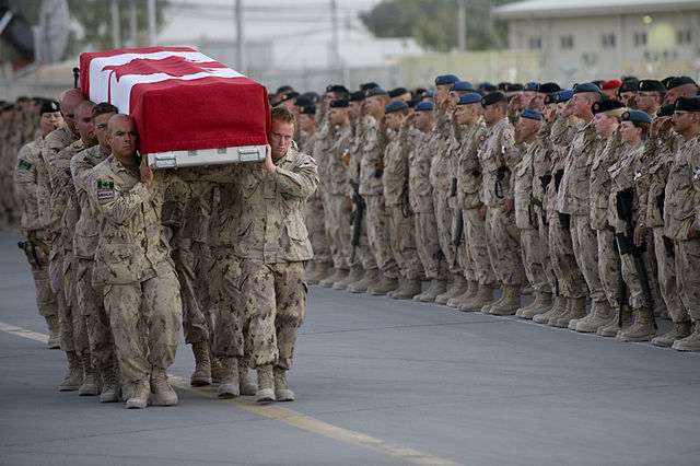 File:Sundown ceremony at Kandahar Air Field, Afghanistan, July 17, 2009.jpg