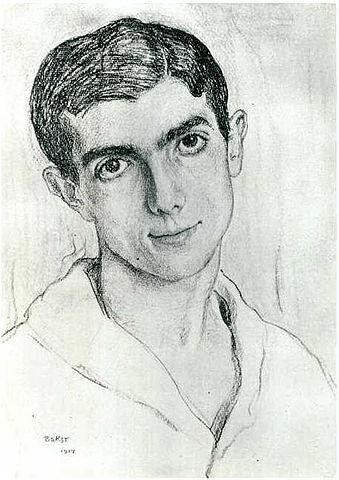File:Massine, Leonide (1895-1979) - 1914 - Ritratto da Leon Bakst.jpg