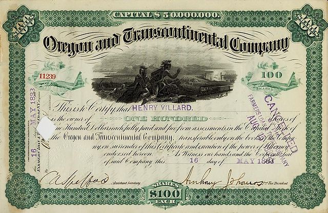 File:Oregon and Transcontinental stock.JPG