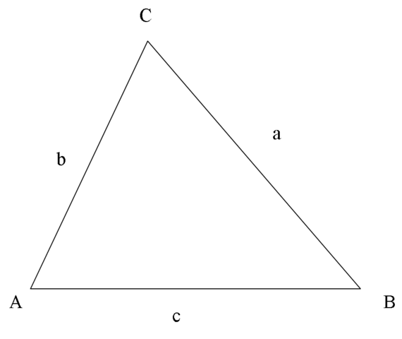 File:Triangle ABC with Sides a b c.png