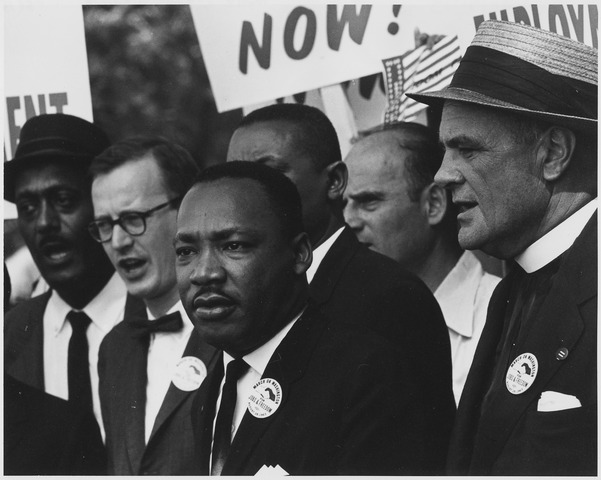 File:Civil Rights March on Washington, D.C. (Dr. Martin Luther King, Jr. and Mathew Ahmann in a crowd.) - NARA - 542015.tif