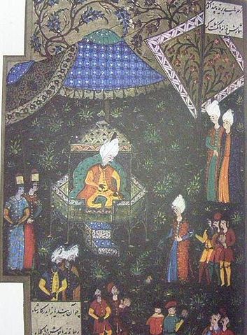 File:Szulejm&aacute;n a s&aacute;tr&aacute;ban Buda alatt (1529).JPG