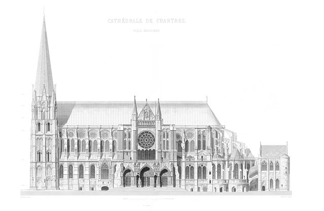 File:Monografie de la Cathedrale de Chartres - 10 Facade Meridionale - Gravure.jpg