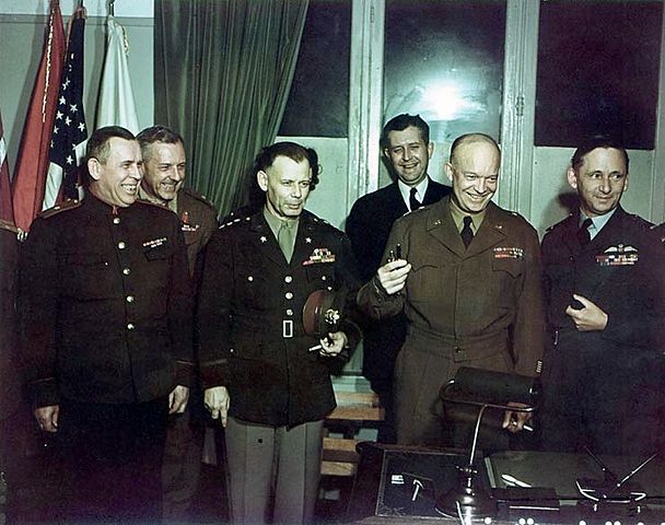 File:Allied Commanders after Germany Surrendered.jpg