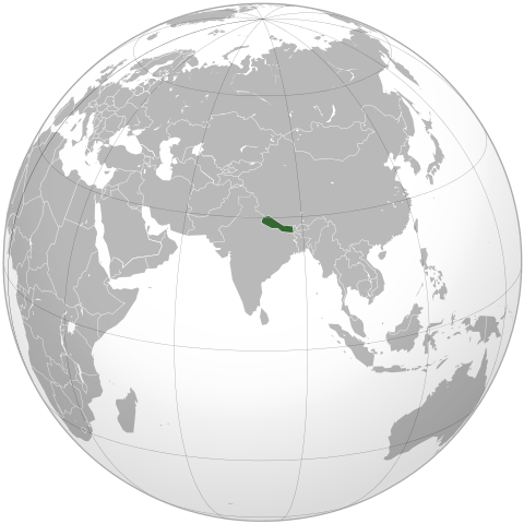 File:Nepal (orthographic projection).svg