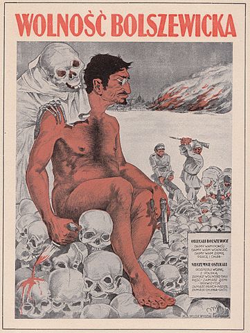 File:Trotsky on a Polish poster of 1920.jpg