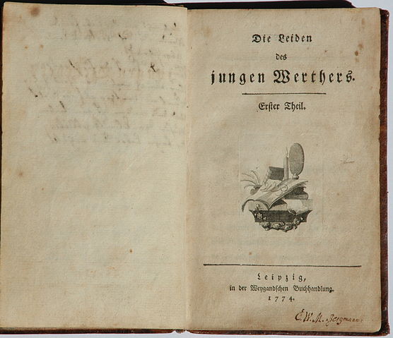 File:-1- Die Leiden des jungen Werthers. Erstdruck .jpg
