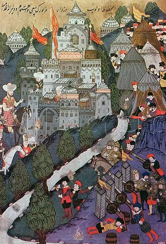 File:Battle of Nicopolis, 1396, Facsimile of a Miniature Conserved in the Topkapi Museum in Istanbul-.jpg