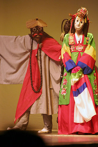 File:Korean.Dance-Mask-Bride-Monk-01.jpg