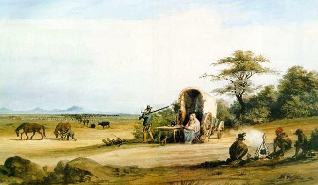 File:TrekBoers crossing the Karoo.jpg