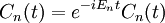 C_n(t) = e^{-iE_n t} C_n(t)
\,