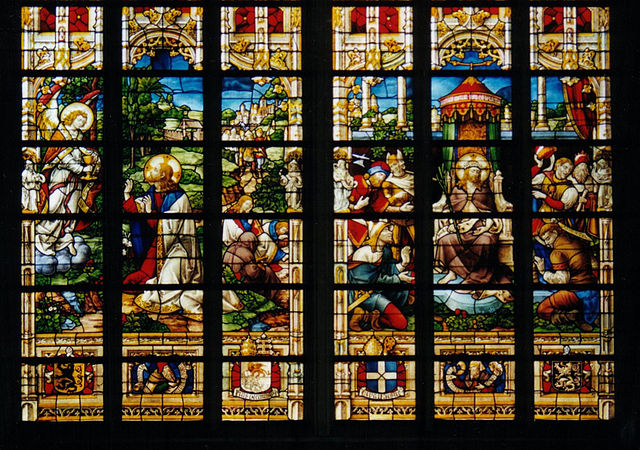 File:Ghent Cathedral stained glass.jpg